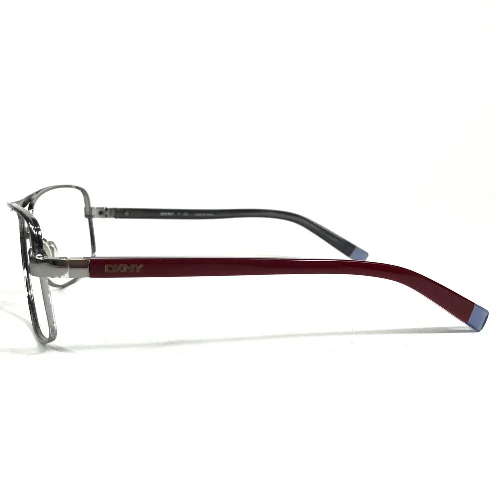 DKNY Eyeglasses Frames DY 5050 1003/87 Red Silver Square Full Rim 58-16-135